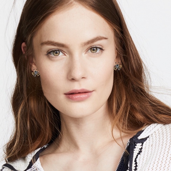 ALEXIS BITTAR Crystal Brutalist Butterfly Earrings - Picture 2 of 5